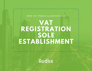 VAT registration of Sole Establishments
